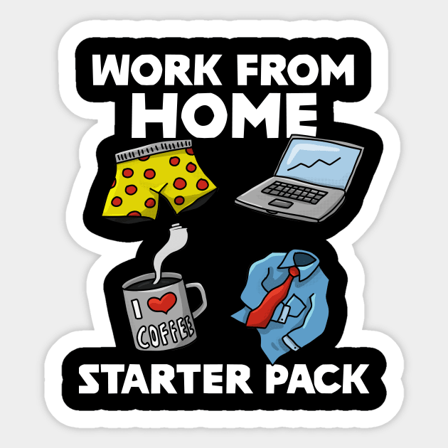 Work From Home Starter Pack Sticker by razlanisme